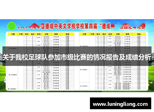 关于我校足球队参加市级比赛的情况报告及成绩分析